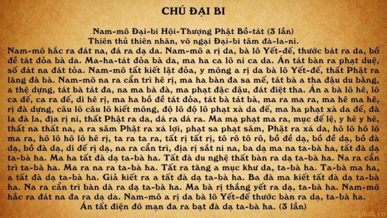 Chú Đại Bi tiếng Việt